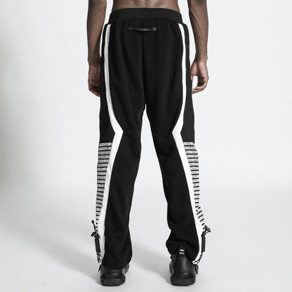 Techwear Style Warrior Sweatpants With Elastic Waistband For men