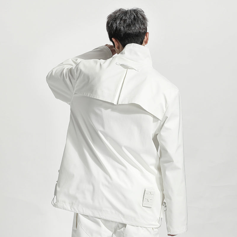 Minimalist Warrior Windbreakers With Hidden Pocket For men