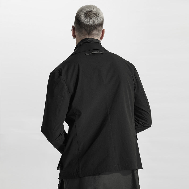 Minimalist Warrior Jacket With Multi-Pocket Design For men