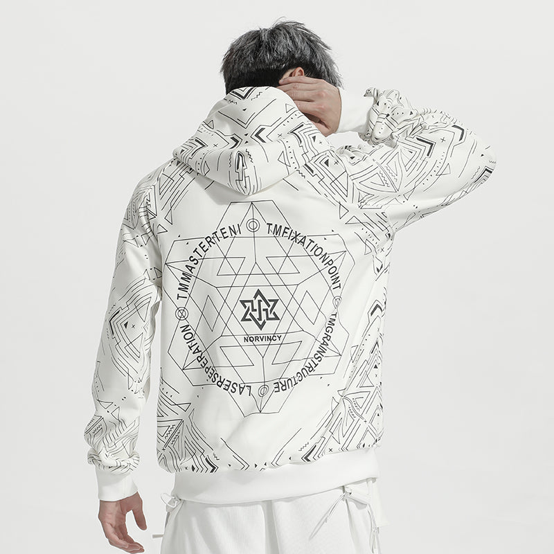 Avant-Garde Warrior Hoodies & Sweatshirts With Adjustable Drawstring For men