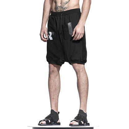 Futuristic Design Warrior Shorts With Elastic Waistband For men