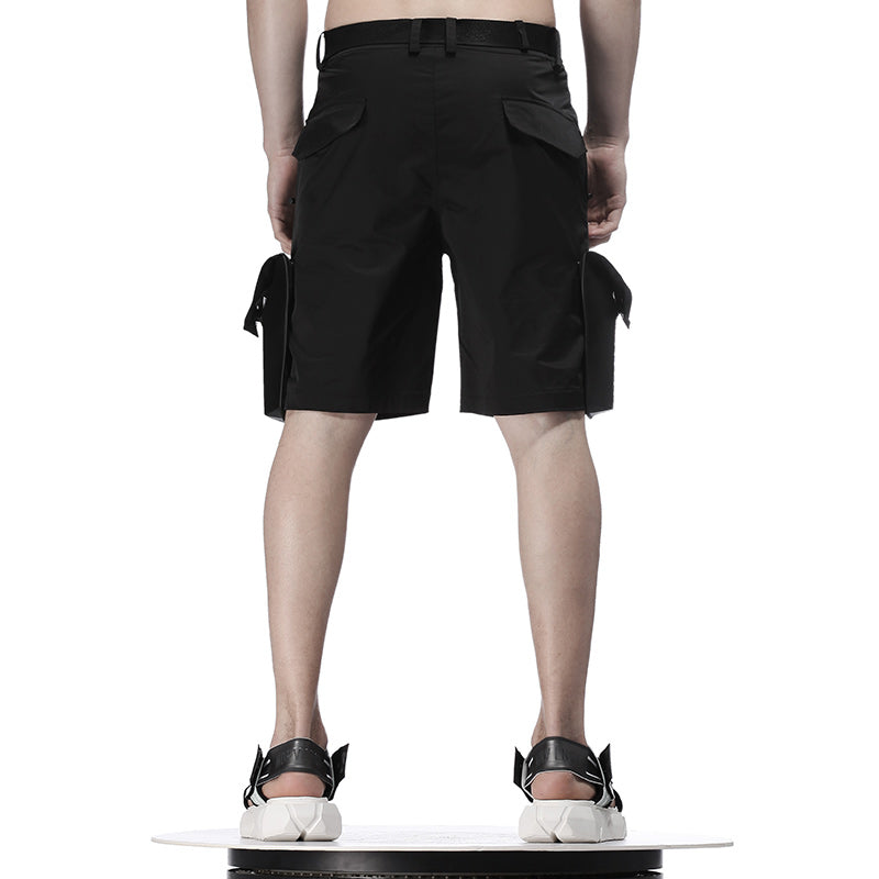 Utilitarian Warrior Shorts With Multi-Pocket Design For men