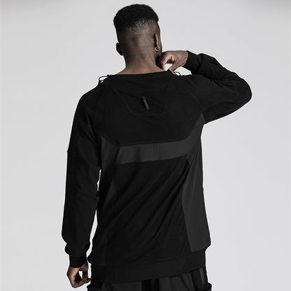 Patchwork panel Warrior T-Shirts With Durable Ripstop For men