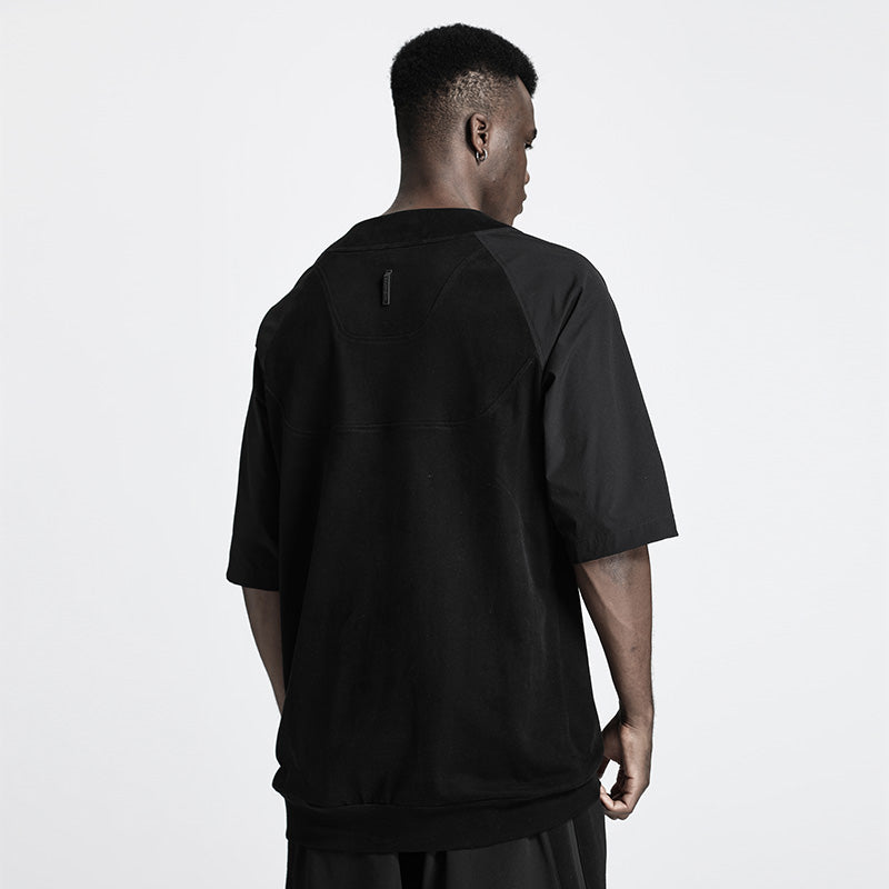 Patchwork panel Warrior T-Shirts With Durable Ripstop For men