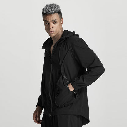 Streetwear Warrior Jackets With Adjustable Drawstring For men