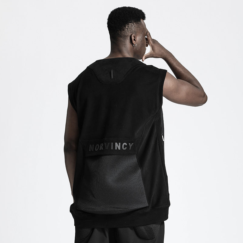 Patchwork panel Warrior Tank Tops (Sleeveless Tops) With Durable Ripstop For men