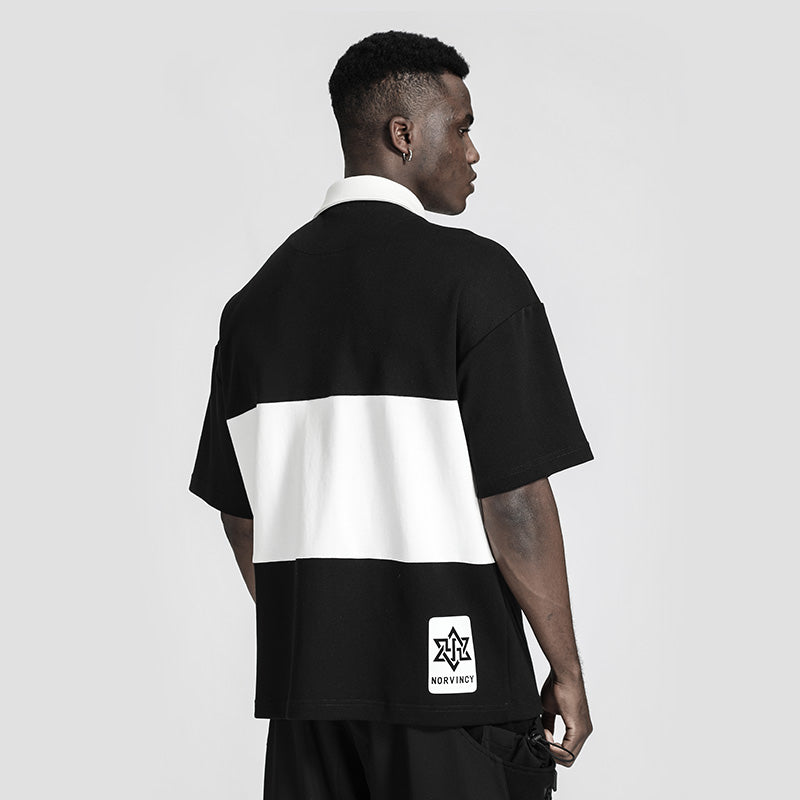 Patchwork panel Warrior T-Shirts With Durable Ripstop For men