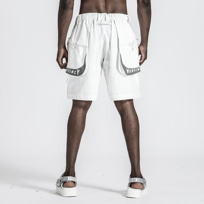 Utilitarian Warrior Shorts With Multi-Pocket Design For men