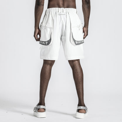 Utilitarian Warrior Shorts With Multi-Pocket Design For men