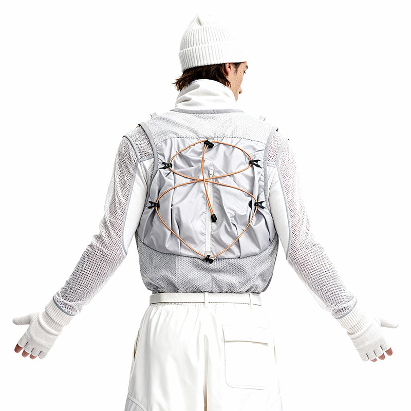 Techwear Vest Warrior Vests With Breathable Mesh For men
