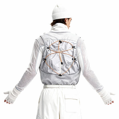 Techwear Vest Warrior Vests With Breathable Mesh For men