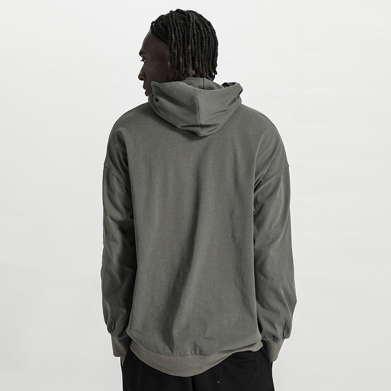 Streetwear Warrior Hoodies & Sweatshirts With Ribbed Cuffs/Hem For men