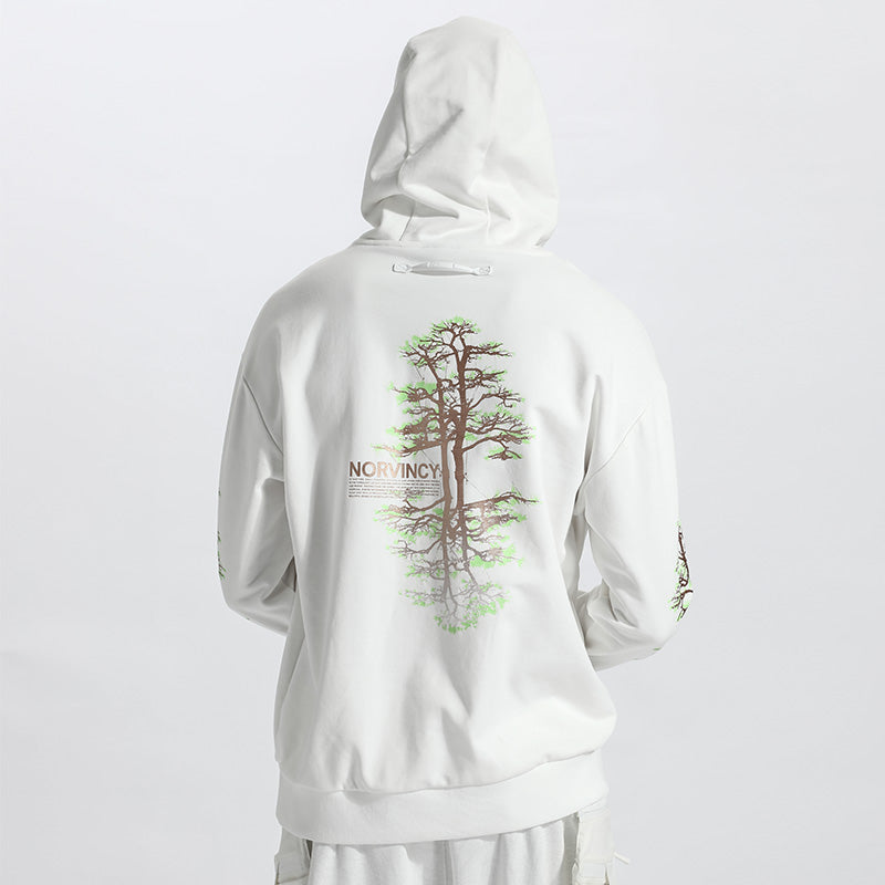 Avant-Garde Warrior Hoodies & Sweatshirts With Ribbed Cuffs/Hem For men