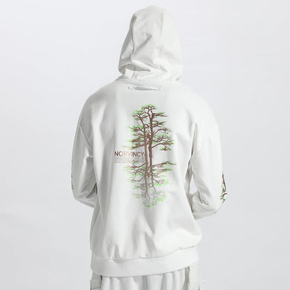Avant-Garde Warrior Hoodies & Sweatshirts With Ribbed Cuffs/Hem For men