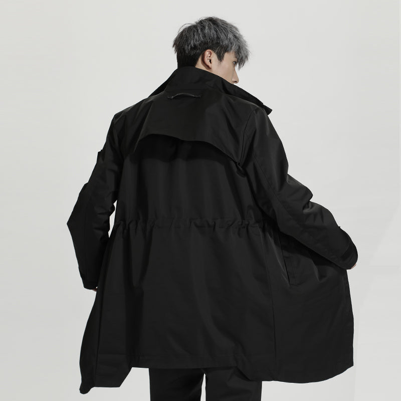 Longline Warrior Coats With Two-Way Zipper For men
