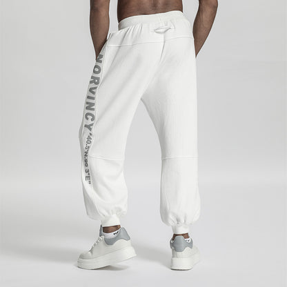 Avant-Garde Warrior Sweatpants With Adjustable Drawstring For men