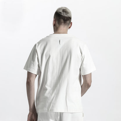 Patchwork panel Warrior T-Shirts With Multi-Pocket Design For men