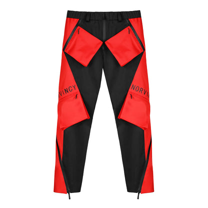 Cyberpunk Aesthetic Warrior Cargo Pants With Multi-Pocket Design For men