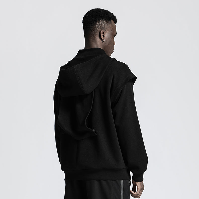 Patchwork panel Warrior Knitwear With Multi-Pocket Design For men
