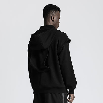 Patchwork panel Warrior Knitwear With Multi-Pocket Design For men