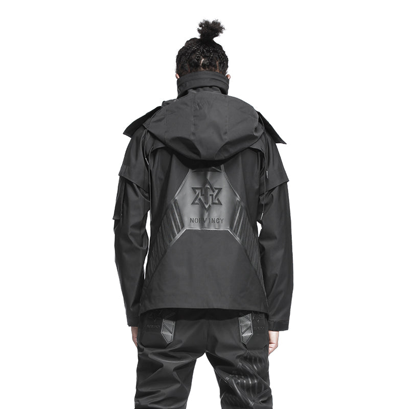 Futuristic Design Warrior Windbreakers With Multi-Pocket Design For men