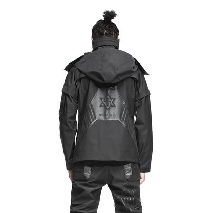 Futuristic Design Warrior Windbreakers With Multi-Pocket Design For men