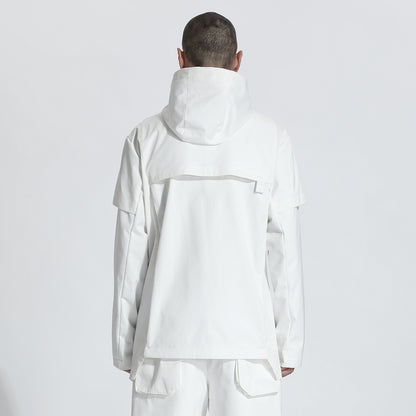 Utilitarian Warrior Coats With Two-Way Zipper For men