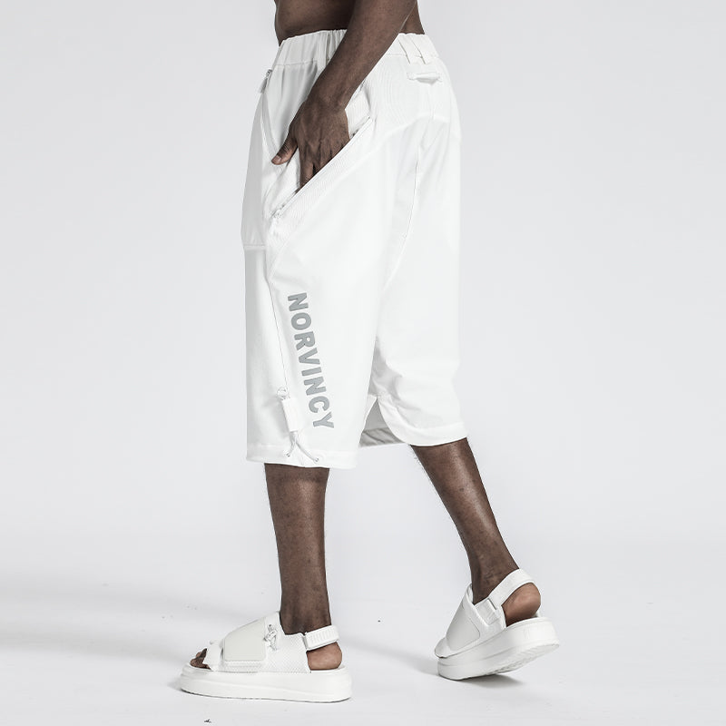Minimalist Warrior Shorts With Elastic Waistband For men
