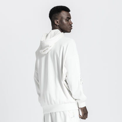Patchwork panel Warrior Hoodies & Sweatshirts With Adjustable Drawstring For men