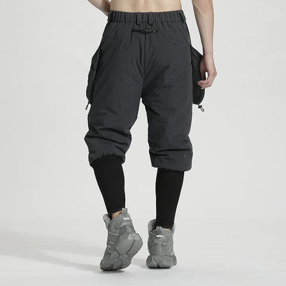 Streetwear Warrior Fleece / Cotton Pants With Elastic Waistband For men