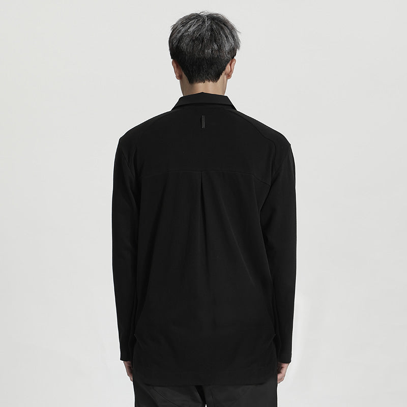 Utilitarian Warrior Shirts With Multi-Pocket Design For men