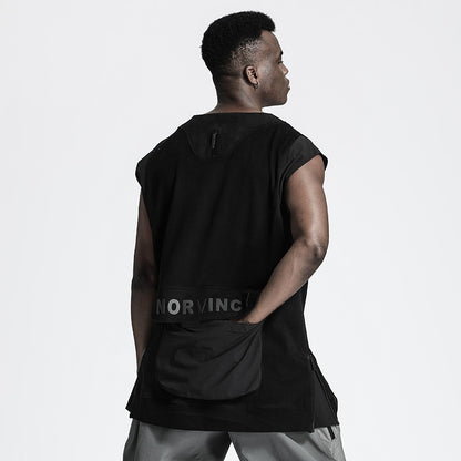 Patchwork panel Warrior Tank Tops (Sleeveless Tops) With Durable Ripstop For men