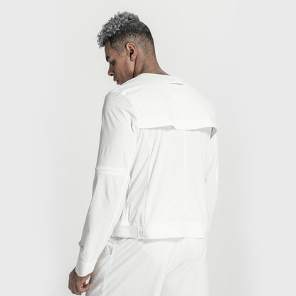 Cropped Length Warrior Jackets With Magnetic Buckles For men