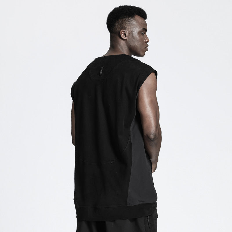 Patchwork panel Warrior Tank Tops (Sleeveless Tops) With Durable Ripstop For men