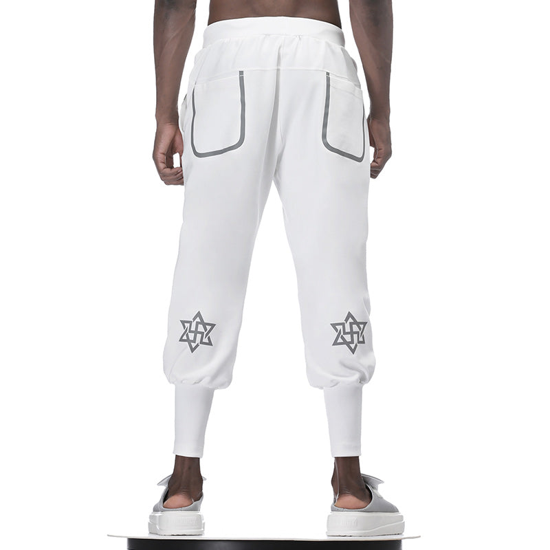 Streetwear Warrior Sweatpants With Elastic Waistband For men