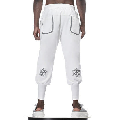 Streetwear Warrior Sweatpants With Elastic Waistband For men