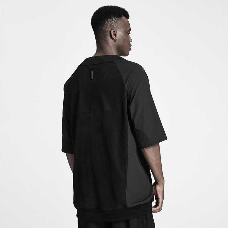 Patchwork panel Warrior T-Shirts With Durable Ripstop For men