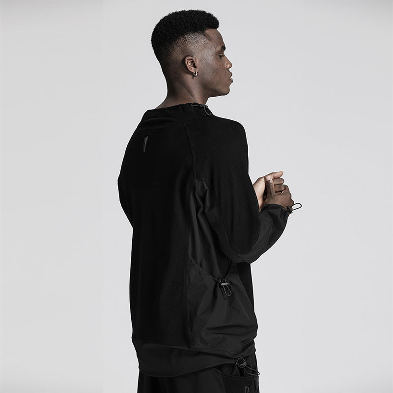 Patchwork panel Warrior T-Shirts With Durable Ripstop For men