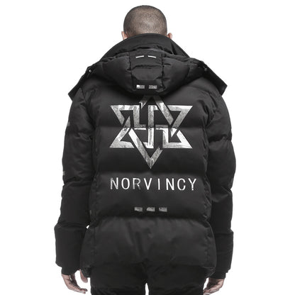 Techwear Style Warrior Padded Jackets With Multi-Pocket Design For men