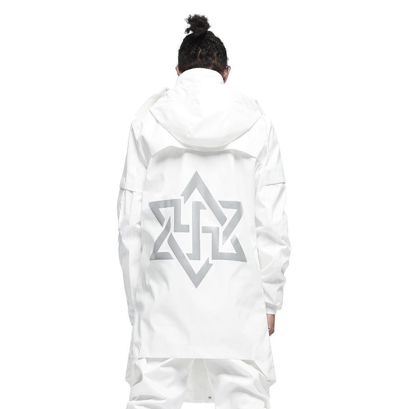 Longline Warrior Coats With Two-Way Zipper For men