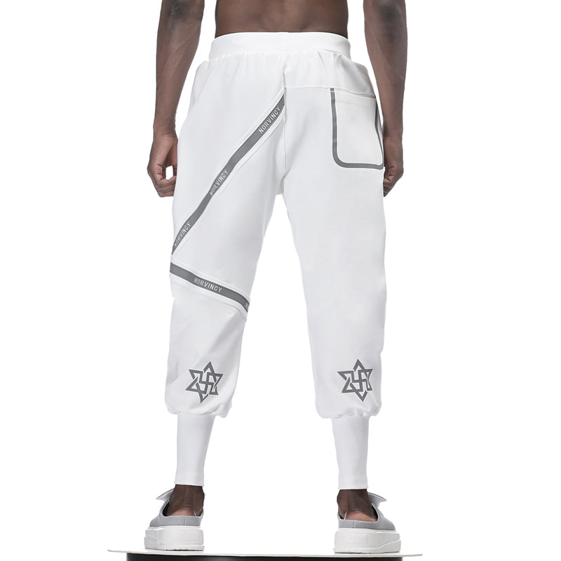 Streetwear Warrior Sweatpants With Elastic Waistband For men
