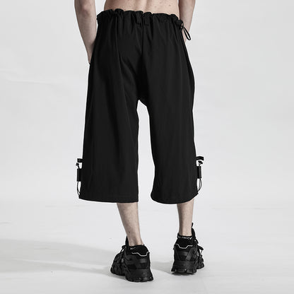 Minimalist Warrior Shorts With Elastic Waistband For men