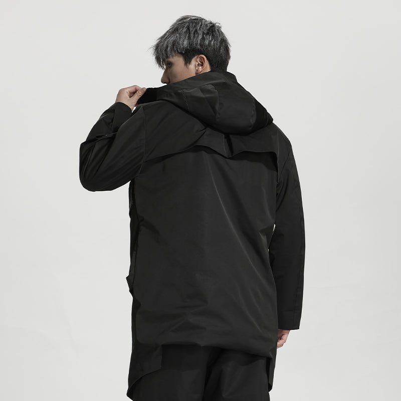 Longline Warrior Coats With Two-Way Zipper For men