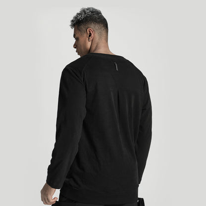 Utilitarian Warrior T-Shirts With Ribbed Cuffs/Hem For men