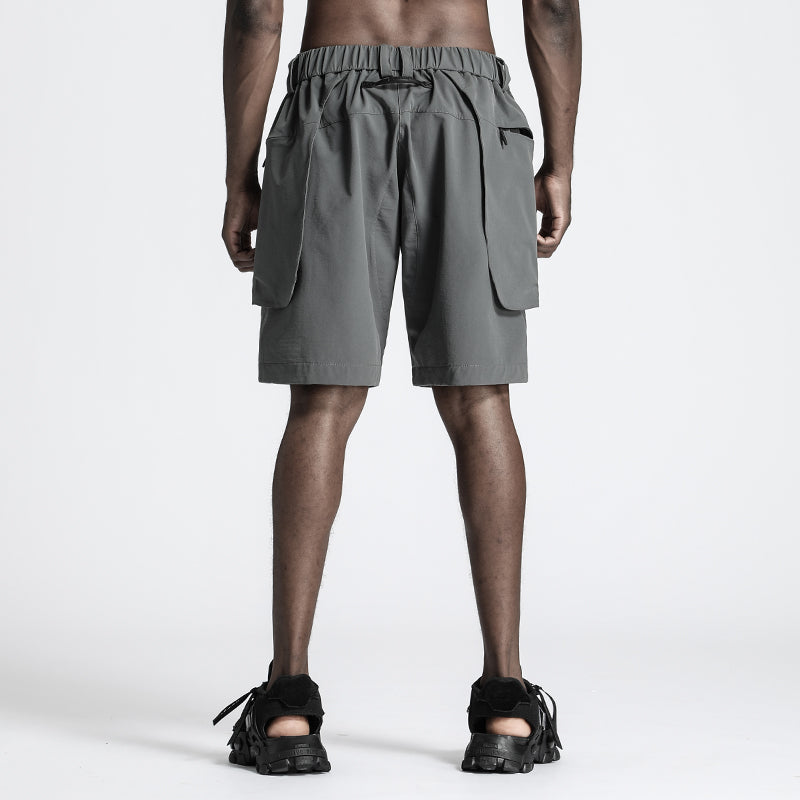 Utilitarian Warrior Shorts With Multi-Pocket Design For men