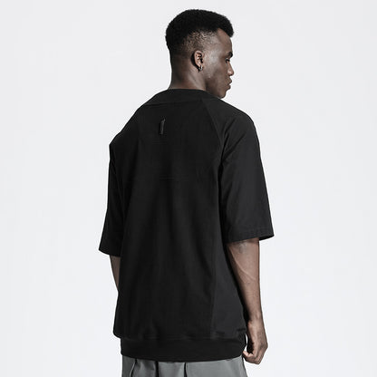 Patchwork panel Warrior T-Shirts With Durable Ripstop For men