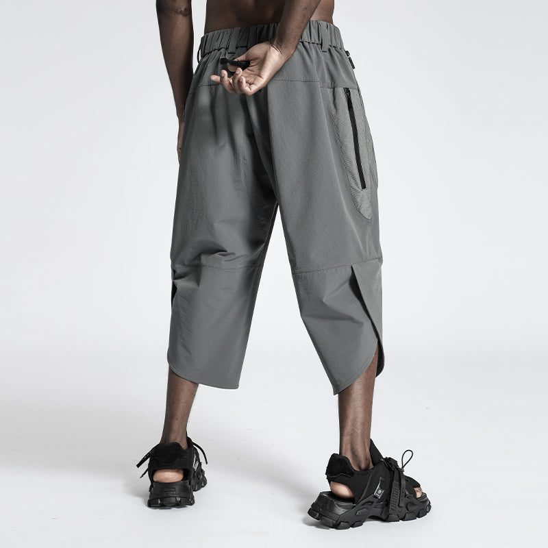 Minimalist Warrior Shorts With Elastic Waistband For men