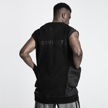 Patchwork panel Warrior Tank Tops (Sleeveless Tops) With Durable Ripstop For men