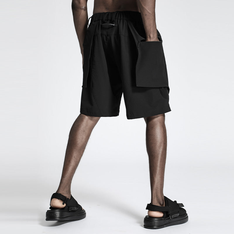 Utilitarian Warrior Shorts With Multi-Pocket Design For men