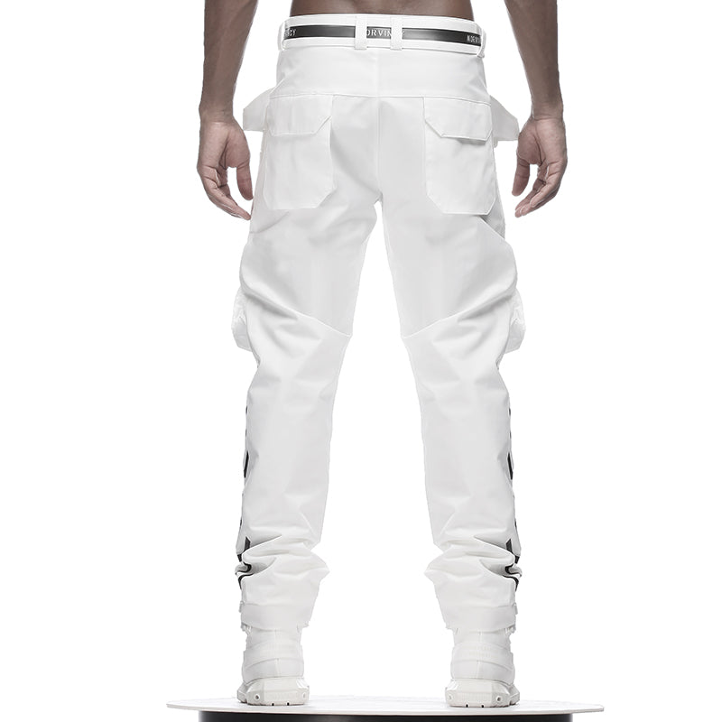 Futuristic Design Warrior Hardshell Pants With Multi-Pocket Design For men